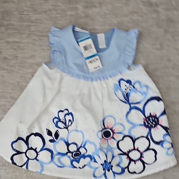 First Impressions Blue and White Baby Outfit - Picture 5 of 6